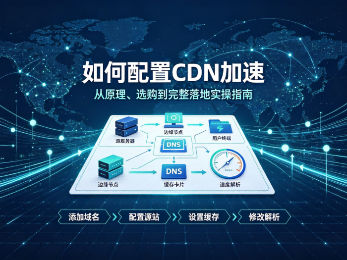 如何配置 CDN 加速：从原理、选购到完整落地实操指南
