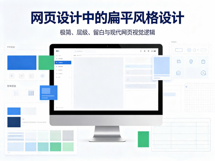 网页设计中的扁平风格设计：现代极简网页的核心设计逻辑