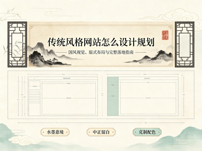 传统风格网站怎么设计规划？