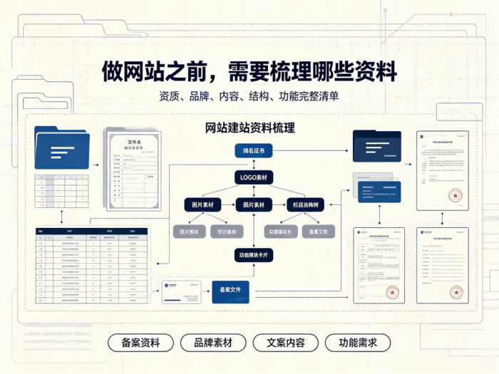 零基础建站资料准备全攻略