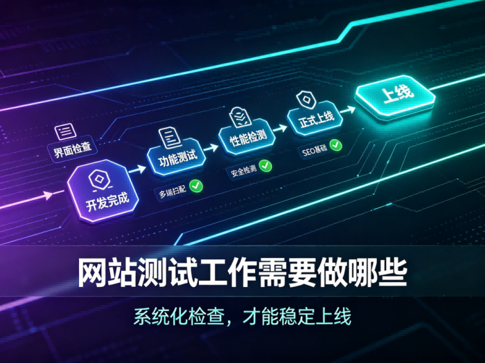 网站测试工作需要做哪些？完整上线测试流程详解