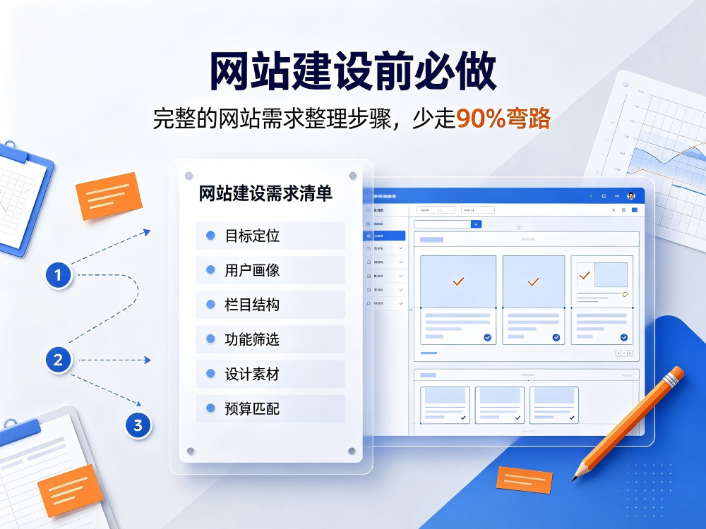 网站建设前必做：完整的网站需求整理步骤，少走 90% 弯路