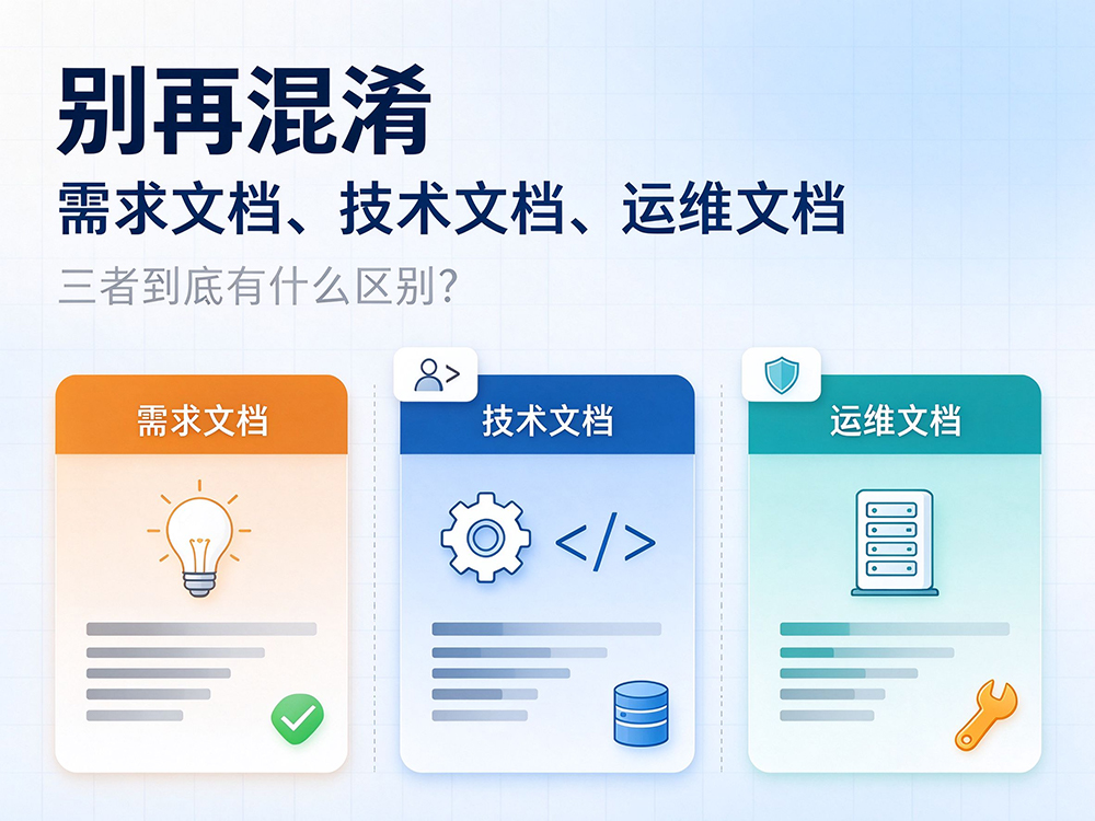 别再混淆：网站需求文档、技术文档、运维文档到底有什么区别