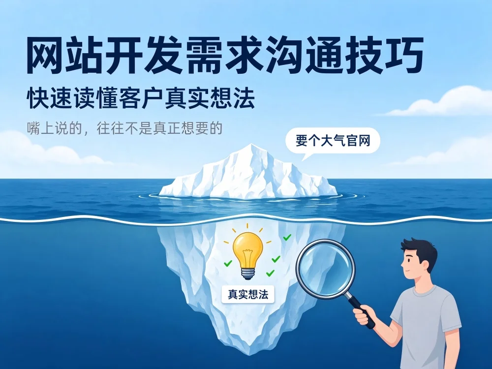 网站开发需求沟通技巧，快速读懂客户真实想法