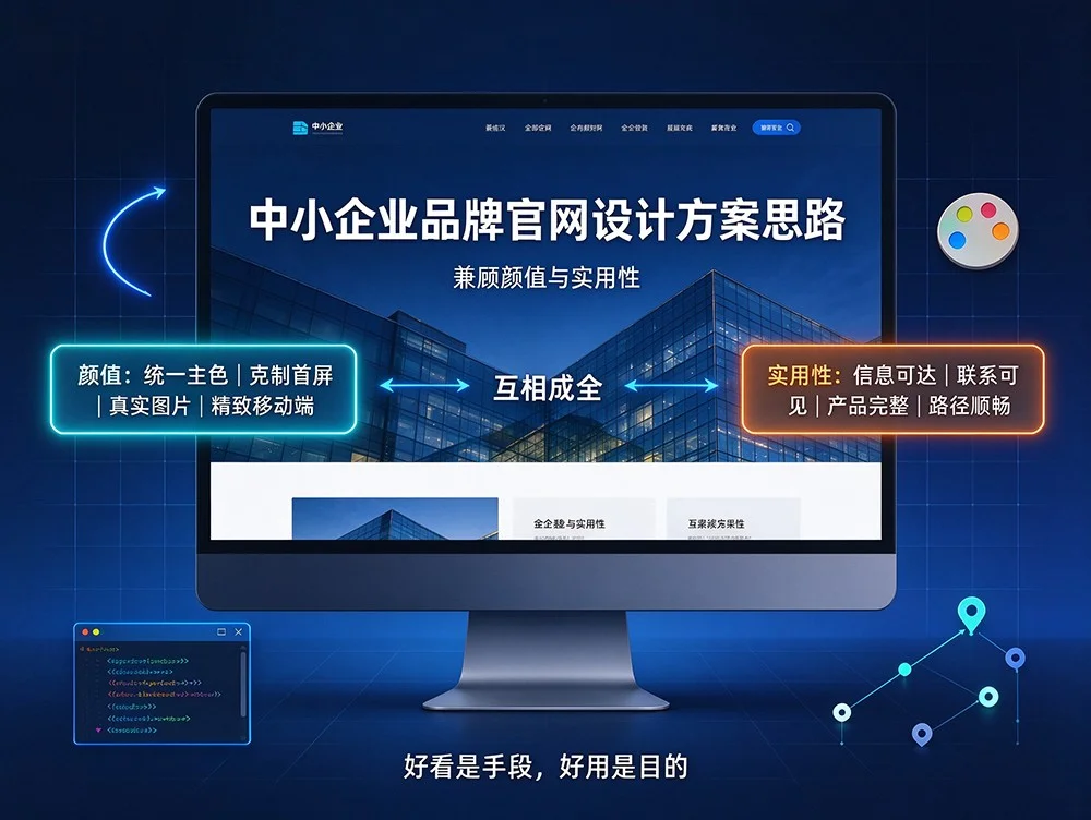 中小企业品牌官网设计方案思路，兼顾颜值与实用性.jpg