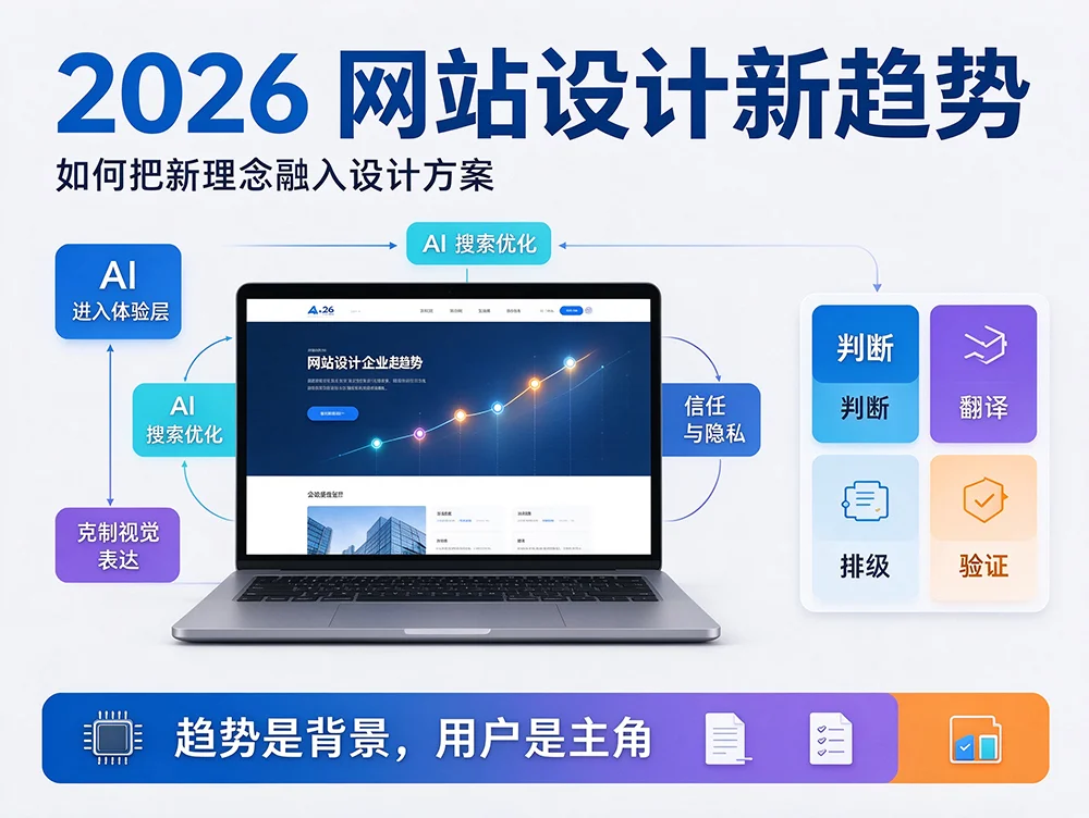 2026 网站设计新趋势，如何把新理念融入设计方案